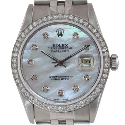 rolex with diamond bezel for sale|Rolex watch diamond bezel prices.